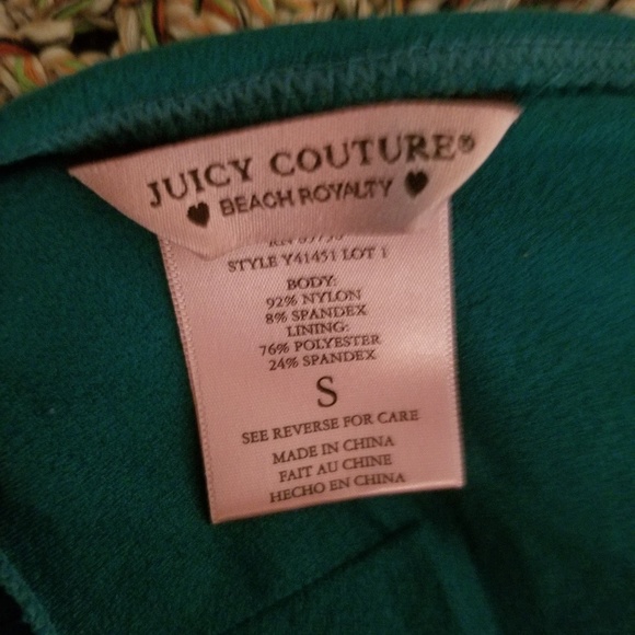 Juicy Couture Beach Surf Royalty Green Halter Sm - Picture 2 of 3